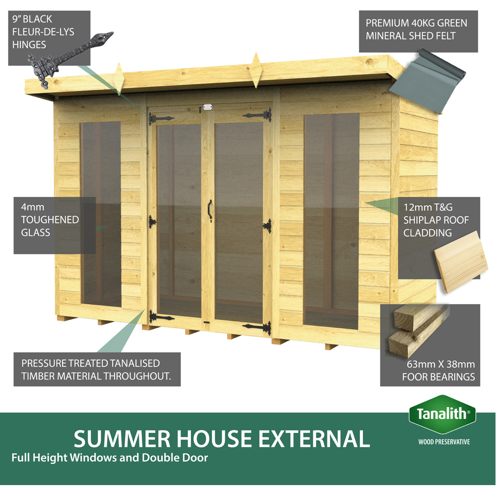 DIY Sheds 18 x 4ft Tongue and Groove Timber Apex Summerhouse Image 6