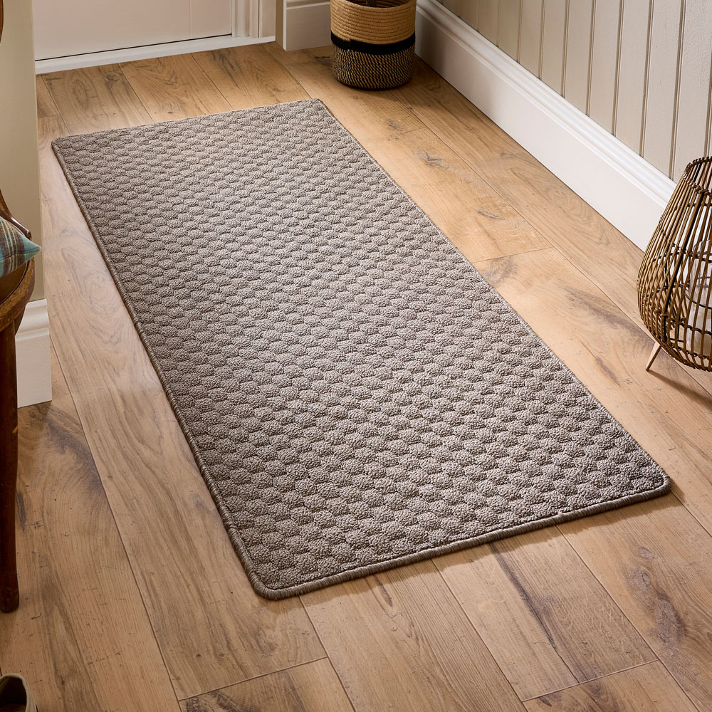 My Mat Mink Sculptured Honeycomb Washable Runner 67 x 150cm Image 5