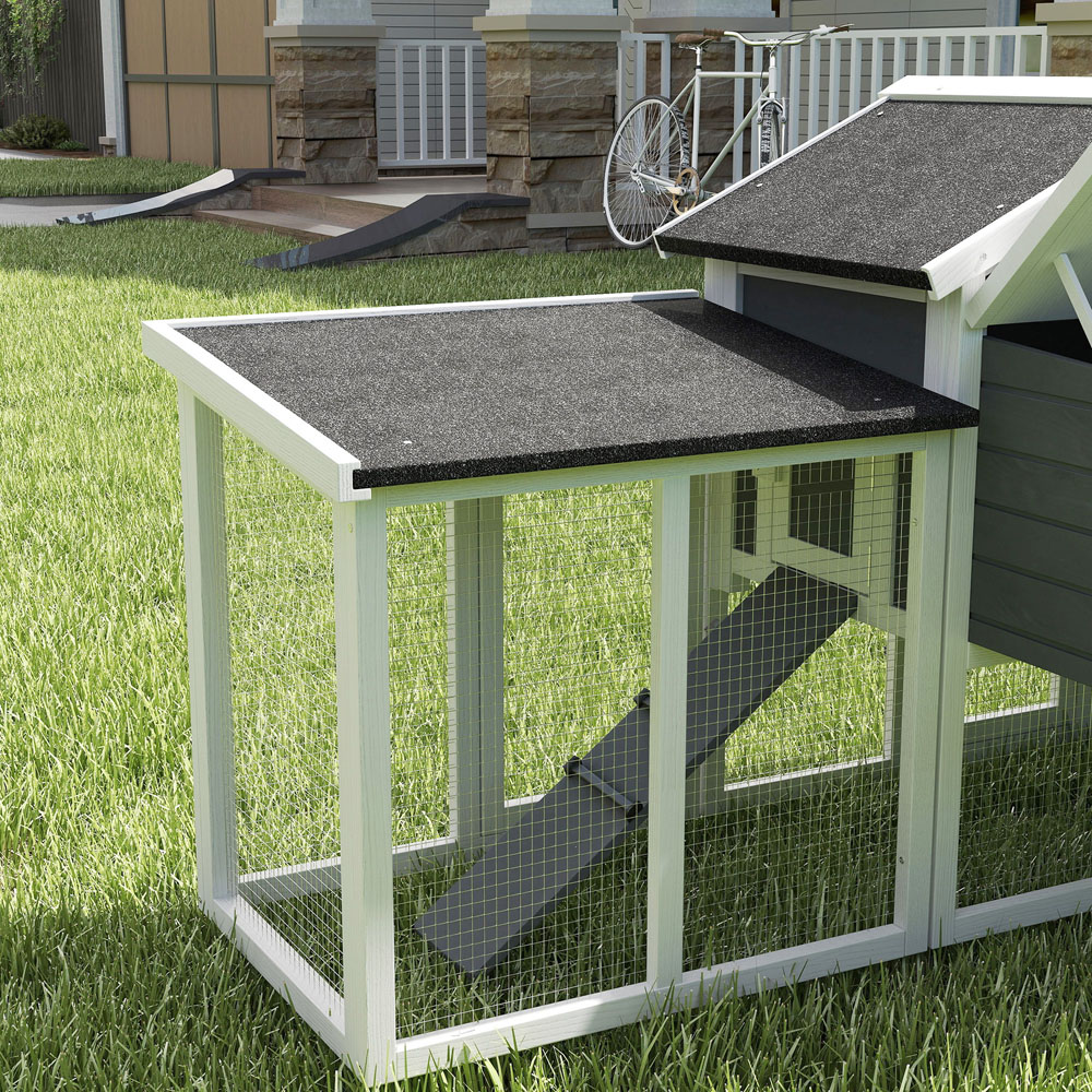PawHut Large Wooden Chicken Coop with Nesting Boxes Image 3