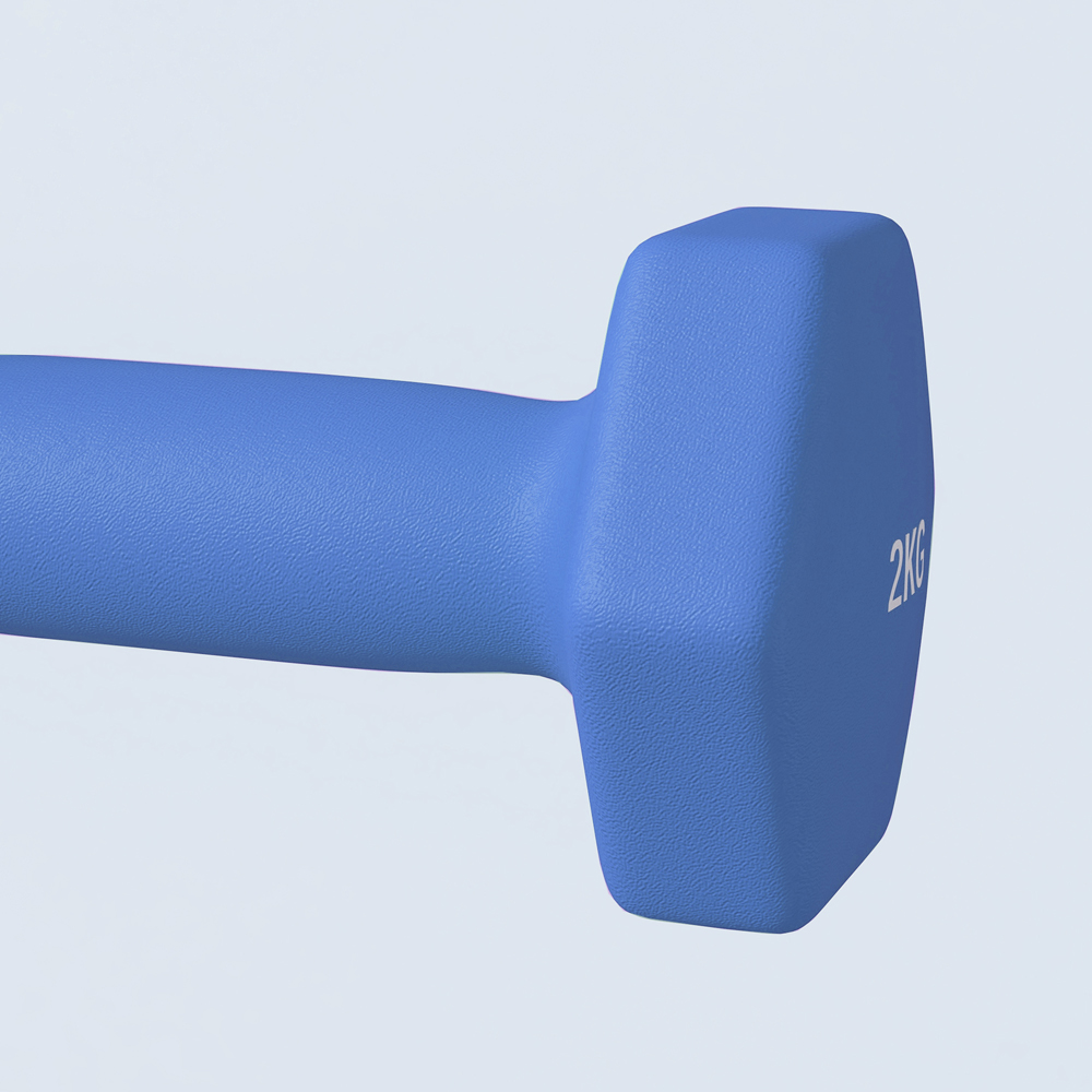 SPORTNOW Blue Hexagonal Dumbbell 2kg 2 Pack Image 5