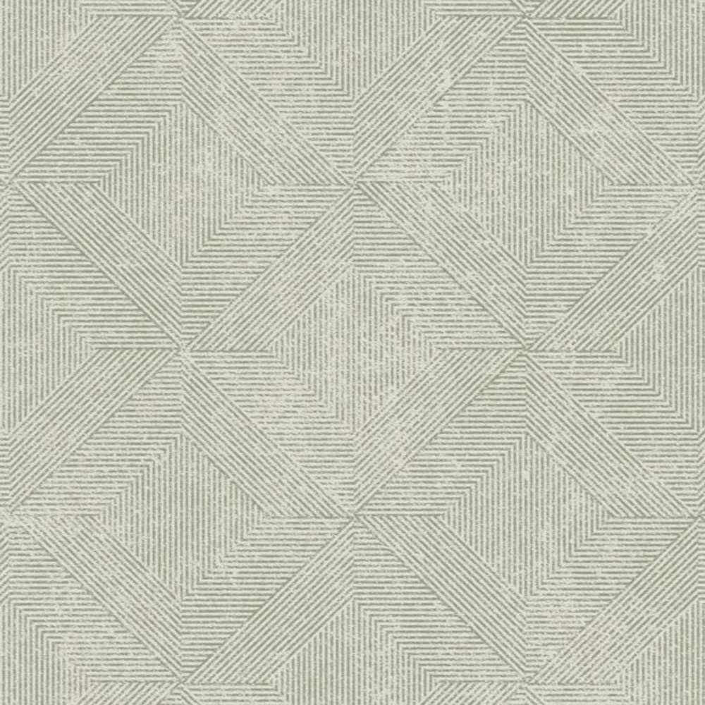 Grandeco Danillo Geometric Green Wallpaper Image 1