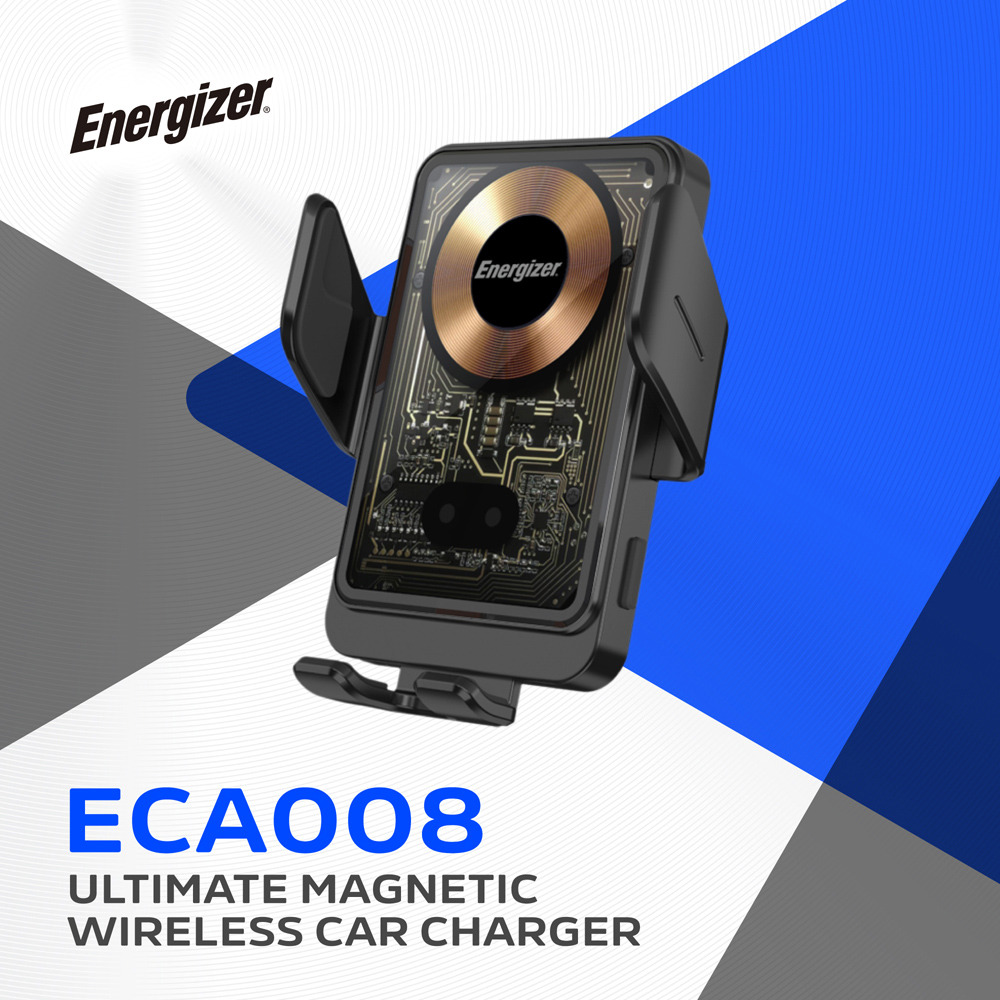 Energizer Black In-Car Magnetic QI Wireless iPhone and Android Charger Image 2