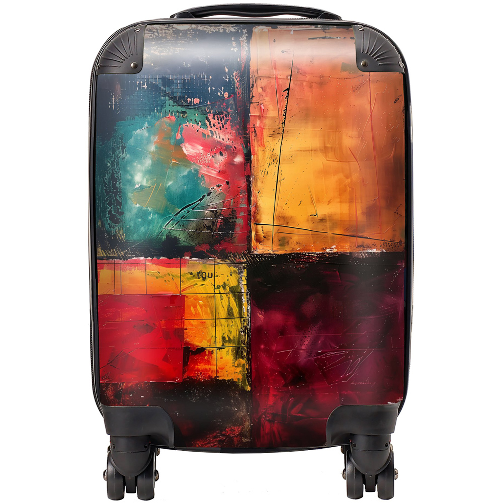 Warren Reed Designer Mini Cabin Quadrant Fusion Colours in Conflict Suitcase Image 1