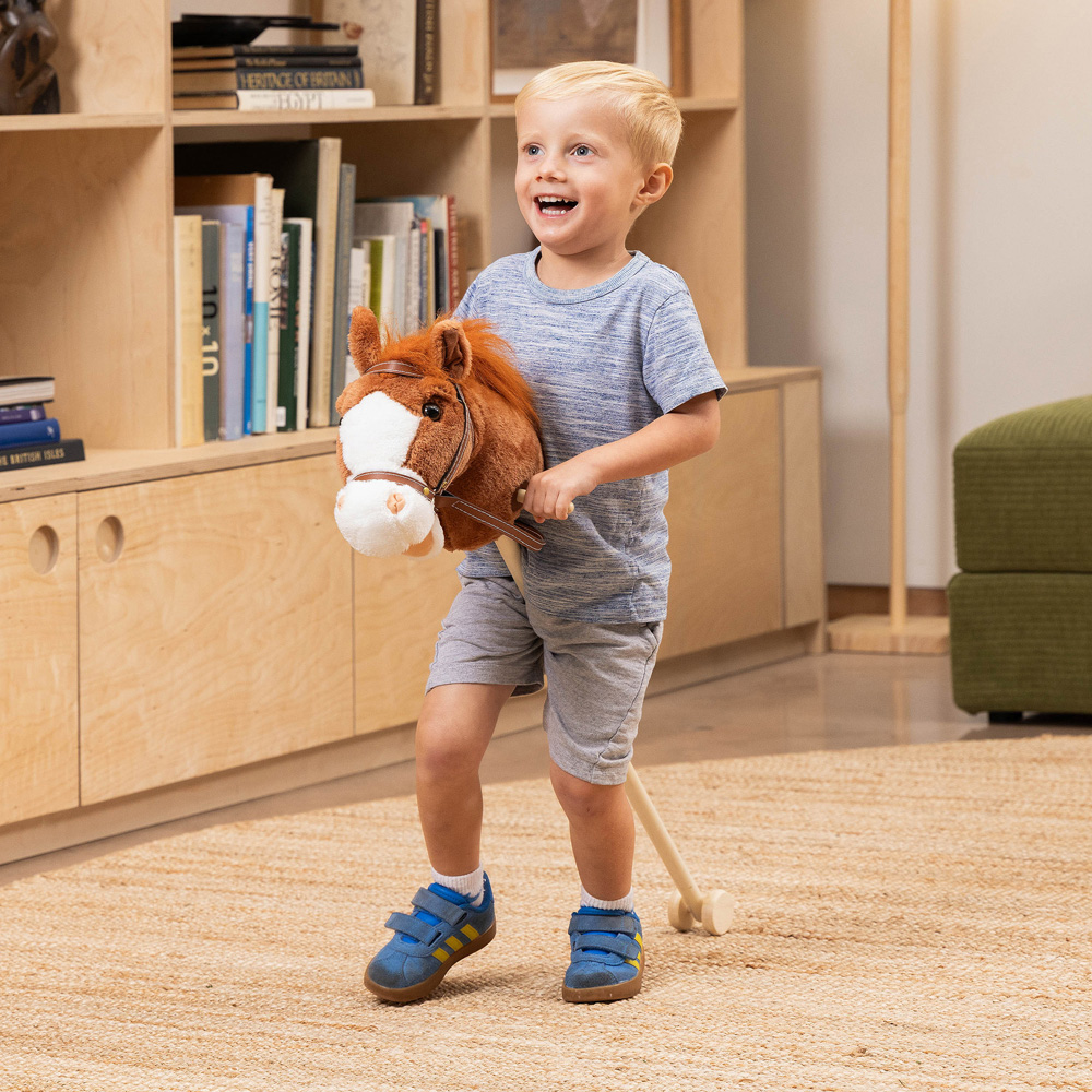 Toyrific Dark Brown Kids Hobby Horse Toy Image 2