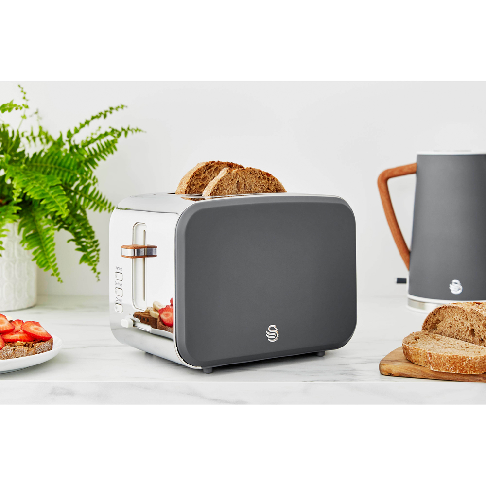 Swan Nordic EEJB149 Grey 2 Slice Toaster and 1.7L Kettle Bundle Image 7