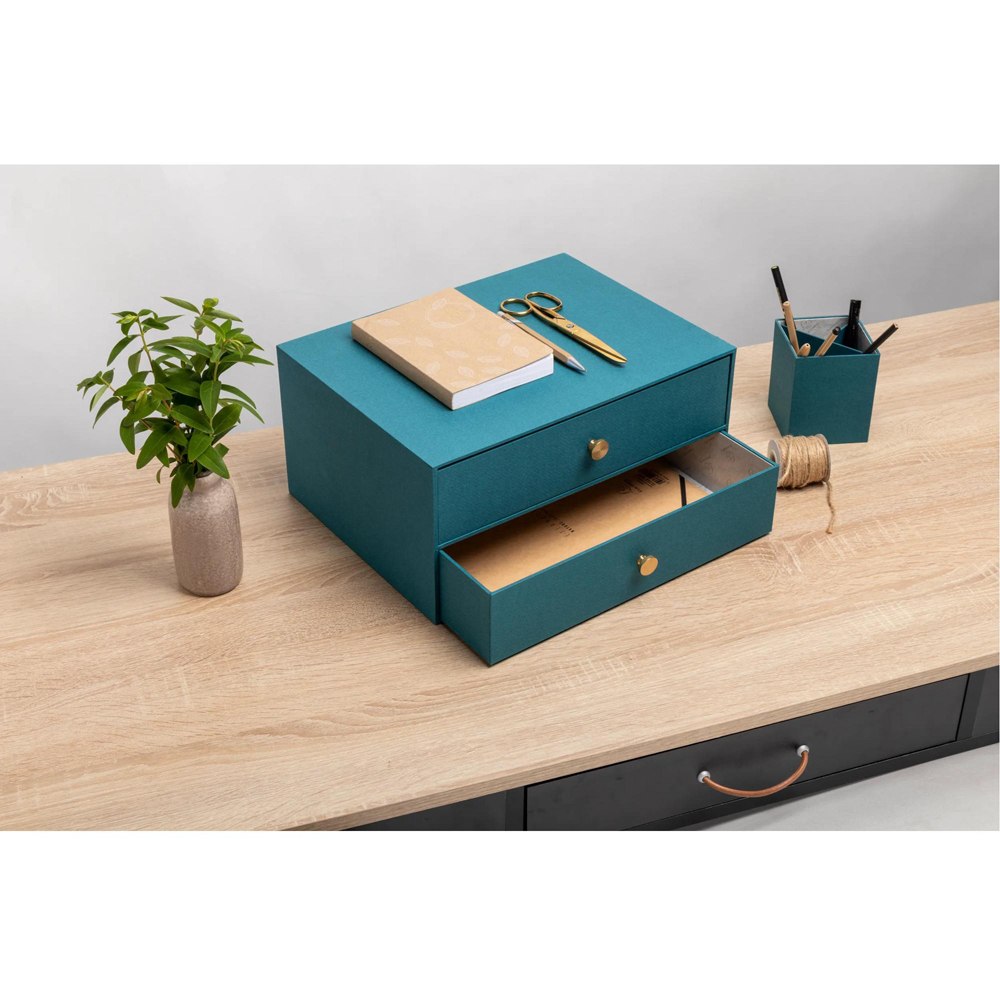 Exacompta OfficeByMe 2 Drawer Duck Blue Filing Module Image 4