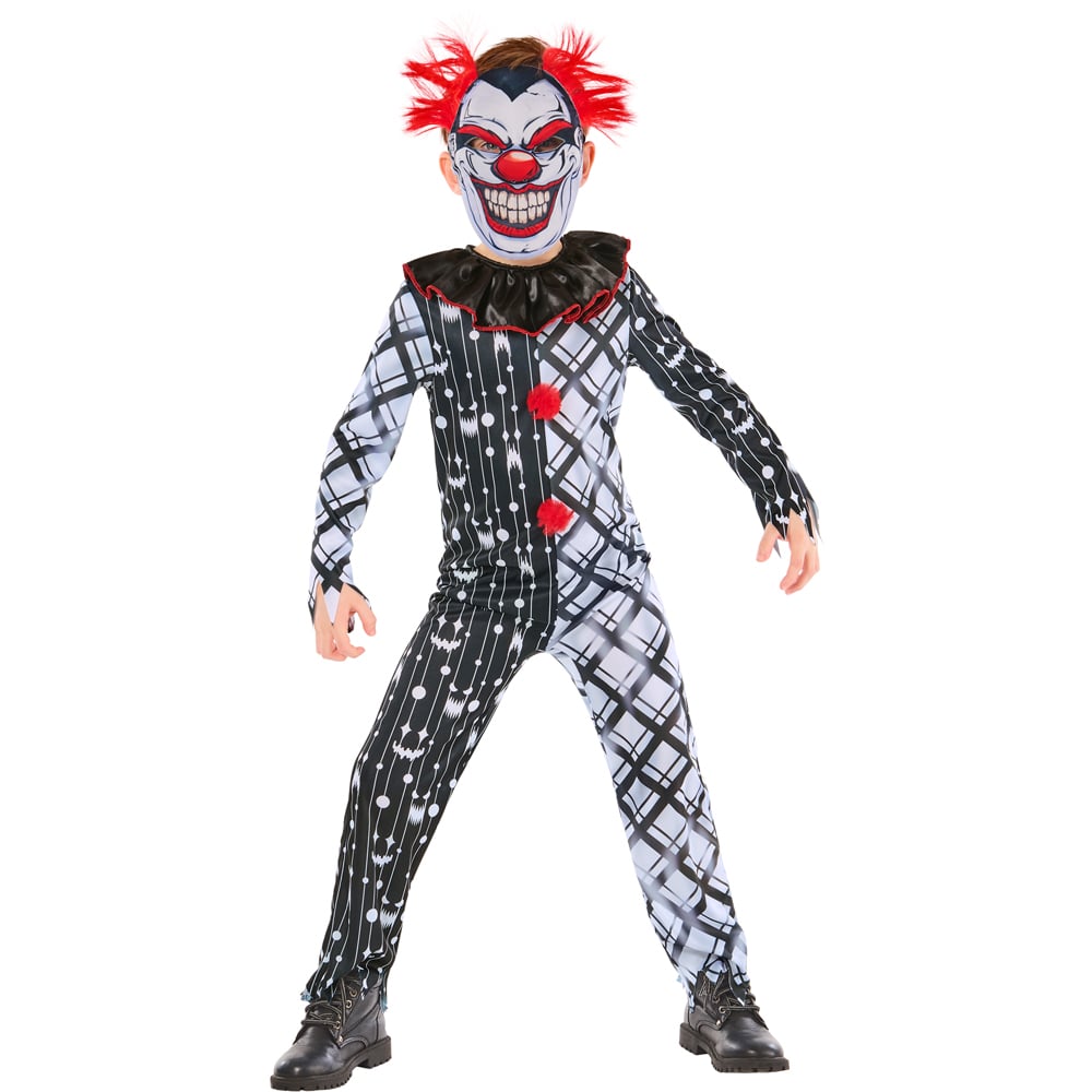 Rubies Masquerade Kids Monochrome Sinister Clown Suit Small Image 1