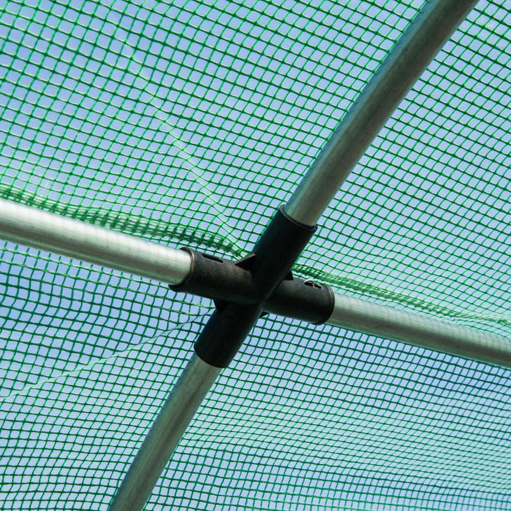 Outsunny Green 9.8 x 19.6ft Walk In Polytunnel Greenhouse Image 3