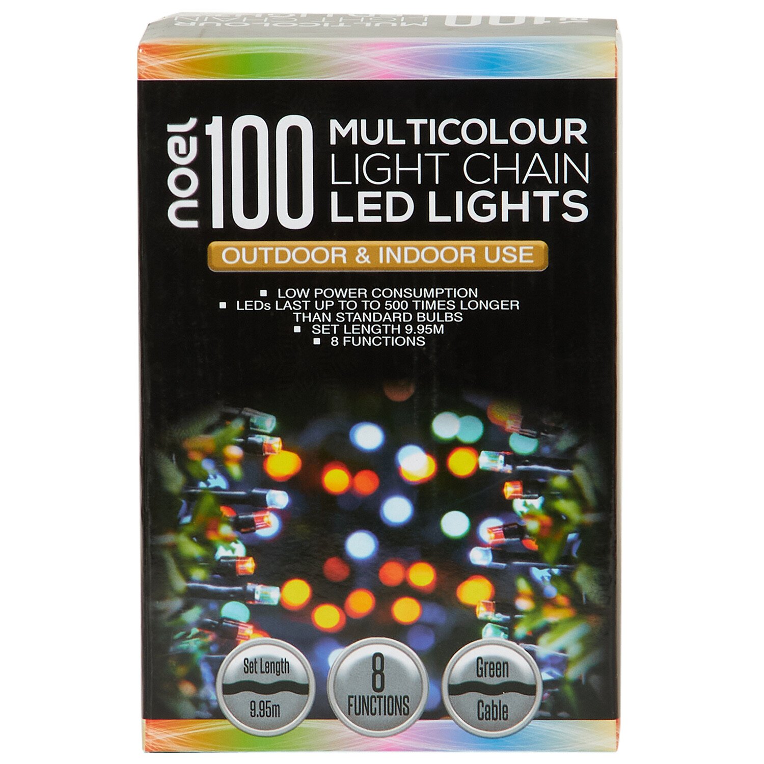 100 Classic Light Chain Multicolour - Multicolour Image 1