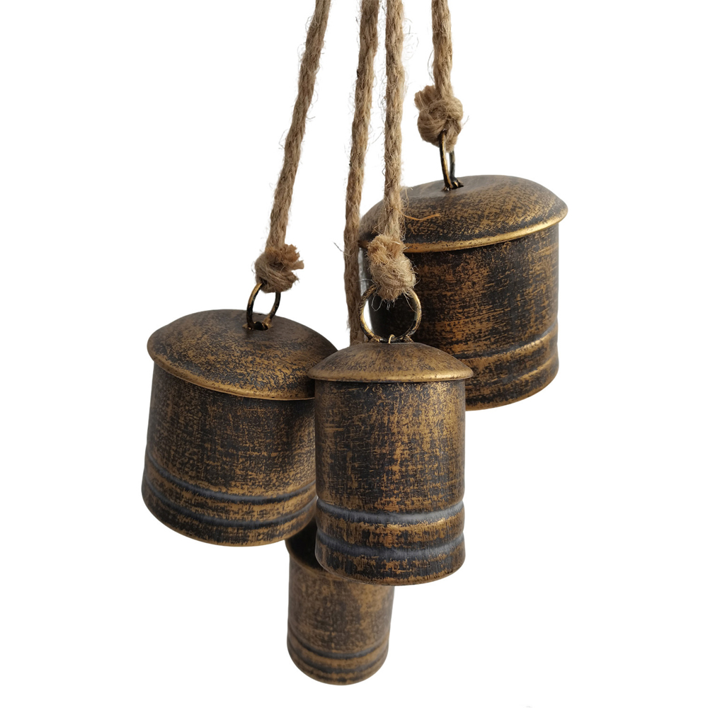 Rustic Gold Hanging Bells Image 2