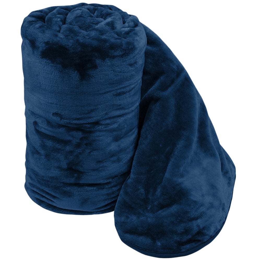 Velosso Navy Mink Throw 150 x 200cm Image 1