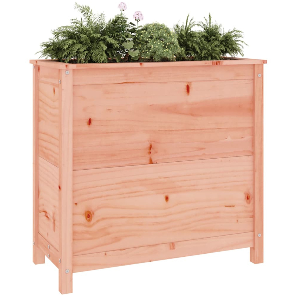 vidaXL Brown Solid Douglas Wood Raised Garden Planter 78 x 82.5 x 40cm Image 3