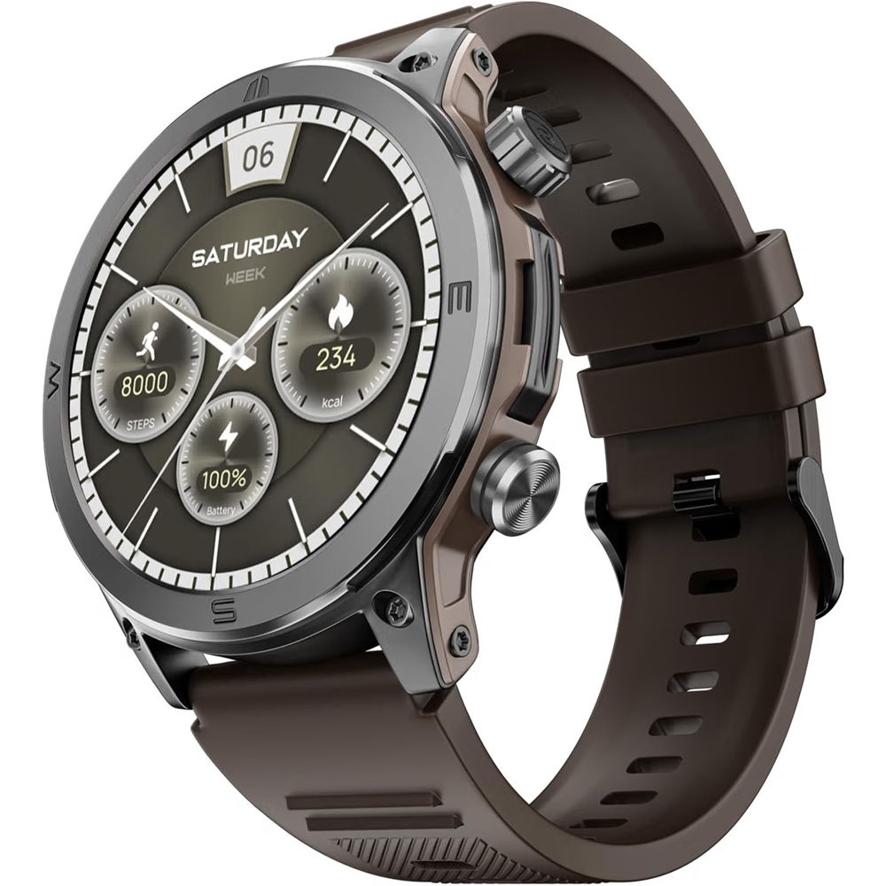 Noise NoiseFit Endeavour Vintage Brown Smartwatch Image 3