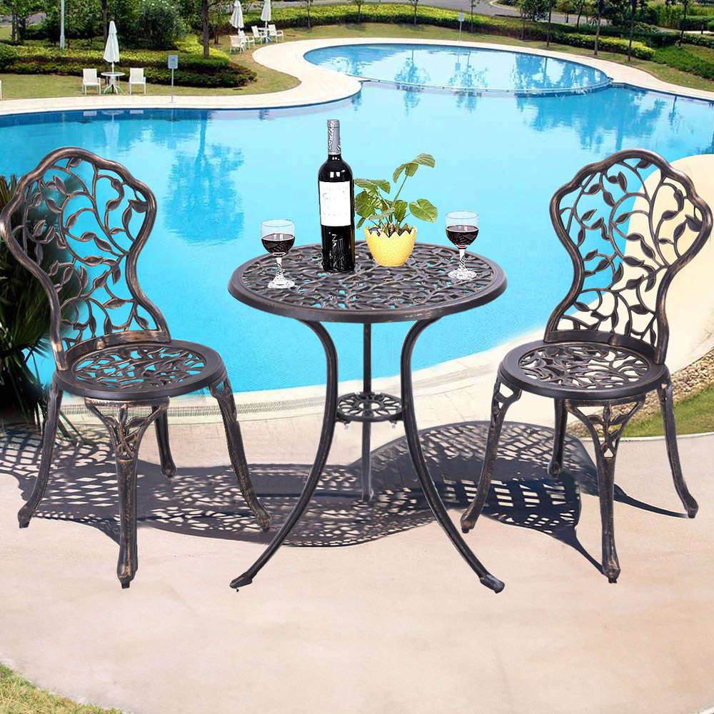 Costway 2 Seater Outdoor Bistro Set Image 1