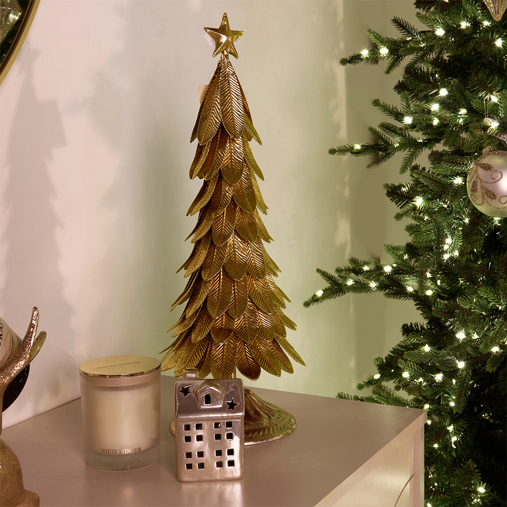 Holiday Tree Decoration Golden Image 2