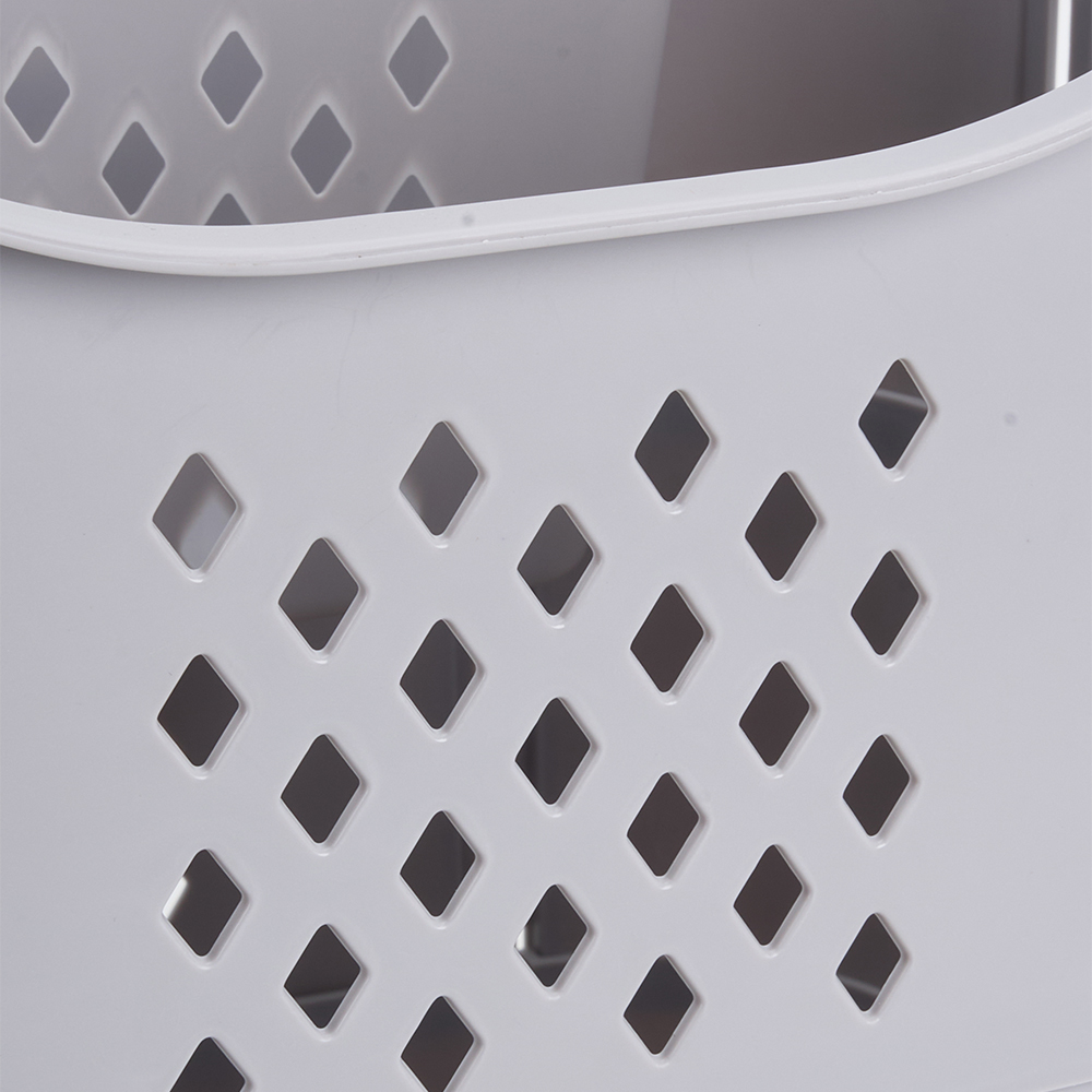 Living and Home Grey Freestanding Collapsible Portable Large Laundry Basket Image 6