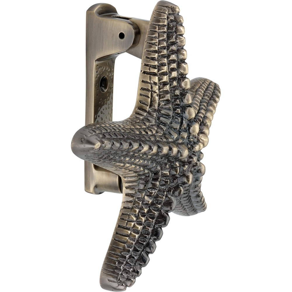 Spira Brass Antique Brass Starfish Door Knocker Image 4