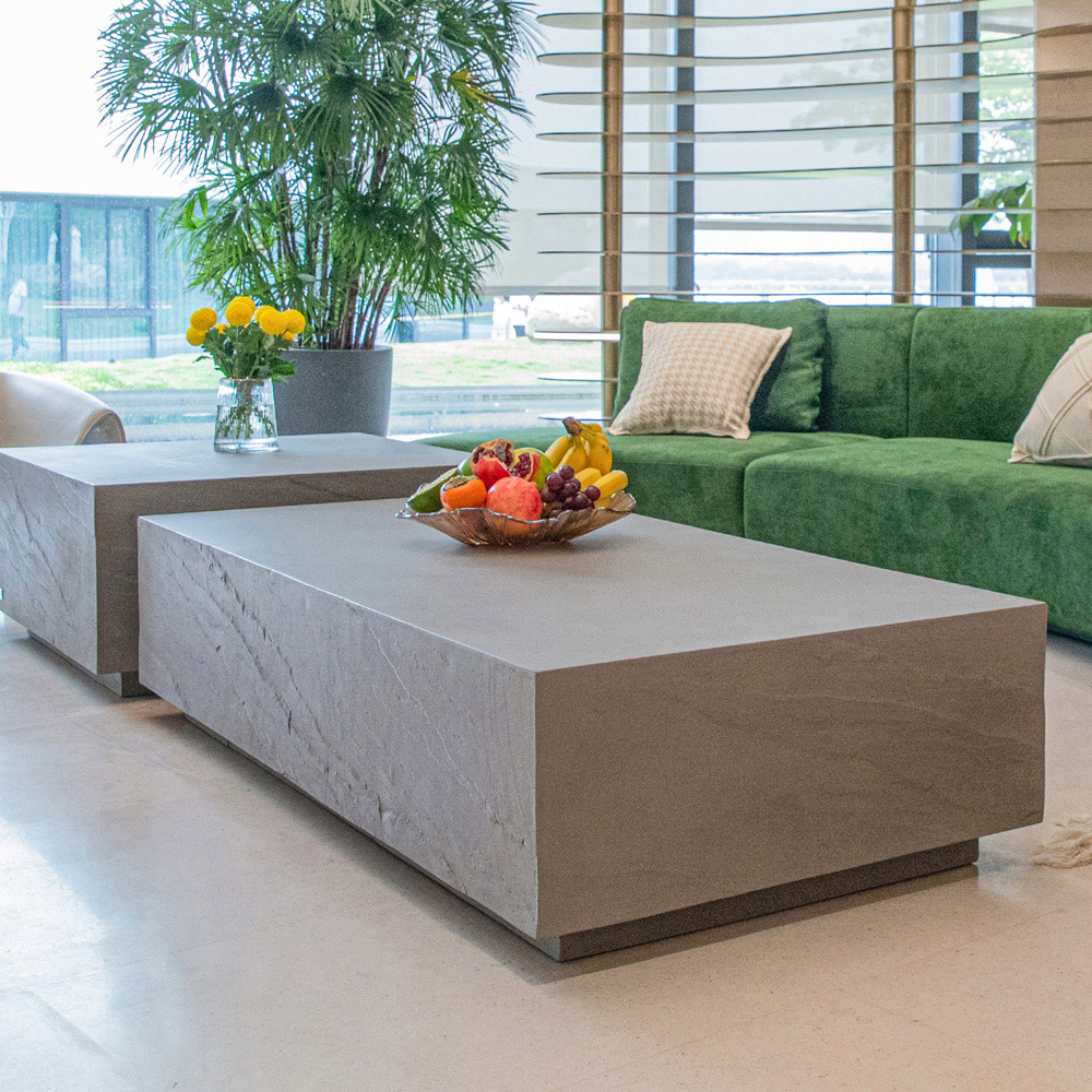 Elementi Colorado Space Grey GRC Rectangular Coffee Table Image 6