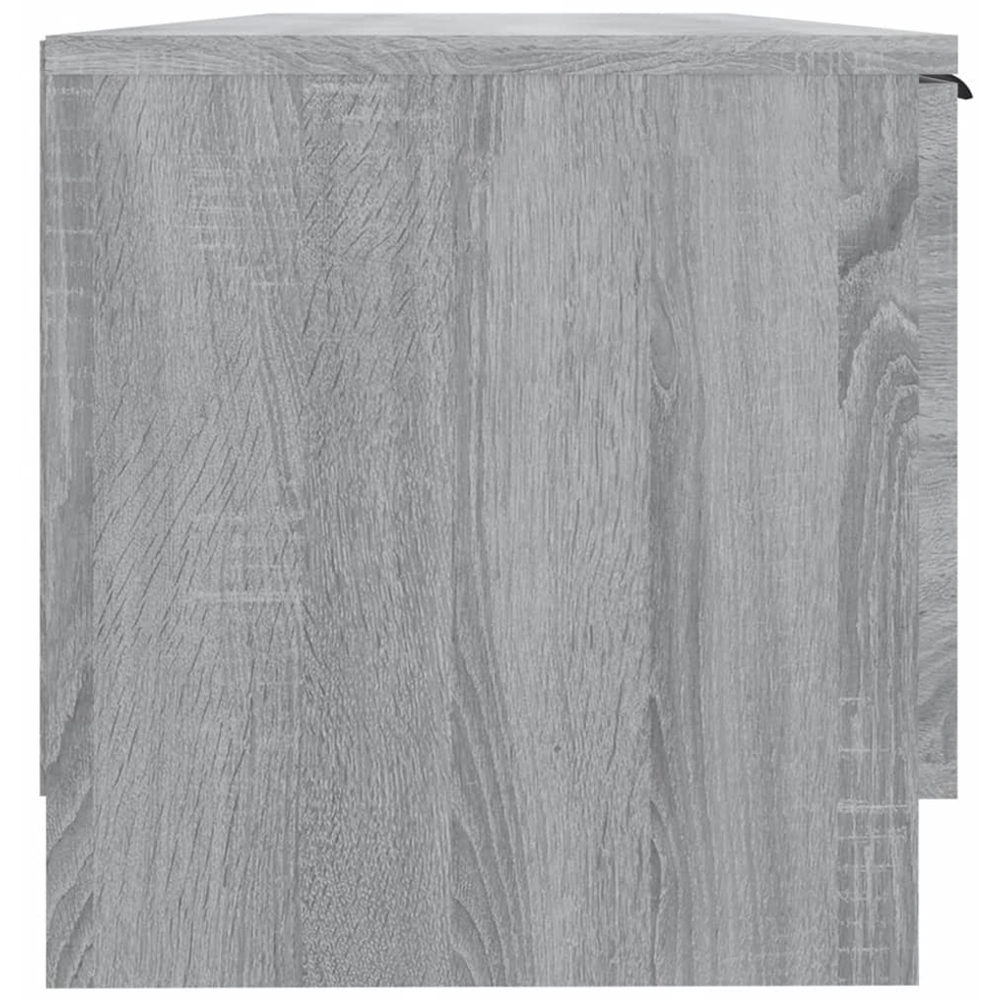 vidaXL 2 Door 2 Shelf Grey Sonoma TV Cabinet Image 5