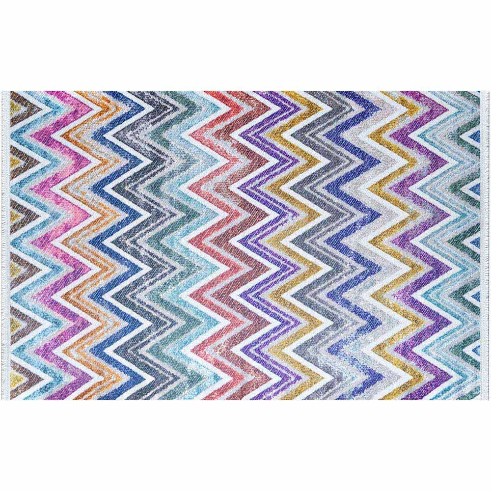Evu Celeste Multicolour Rug 80 x 150cm Image 3