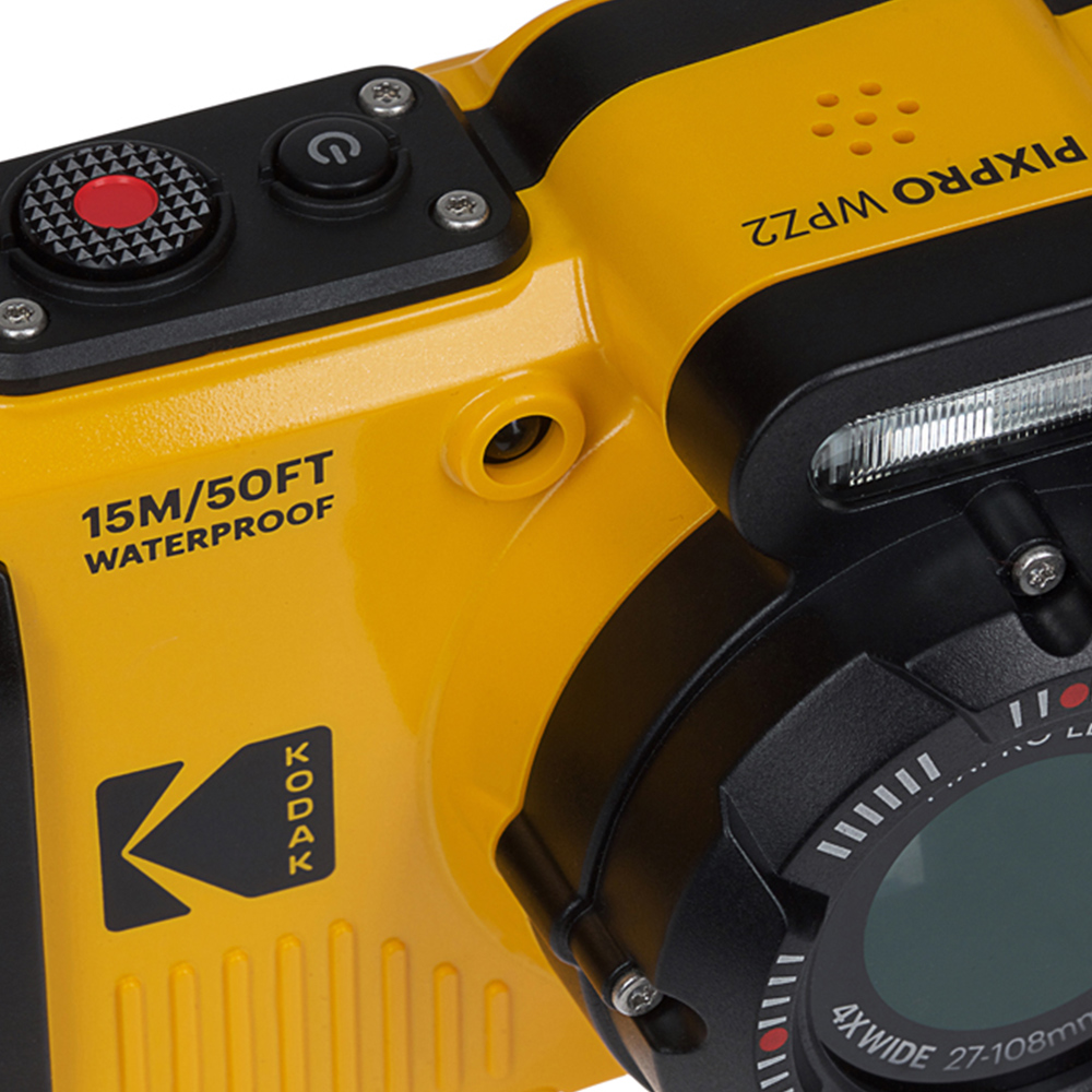 Kodak PIXPRO WPZ2 Yellow 16MP 4x Zoom Compact Camera Image 5