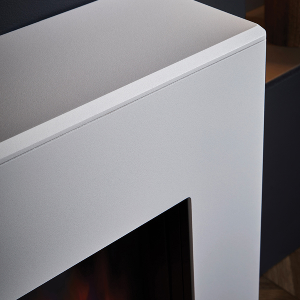 Suncrest Eggleston White Textured Electric Suite Image 3