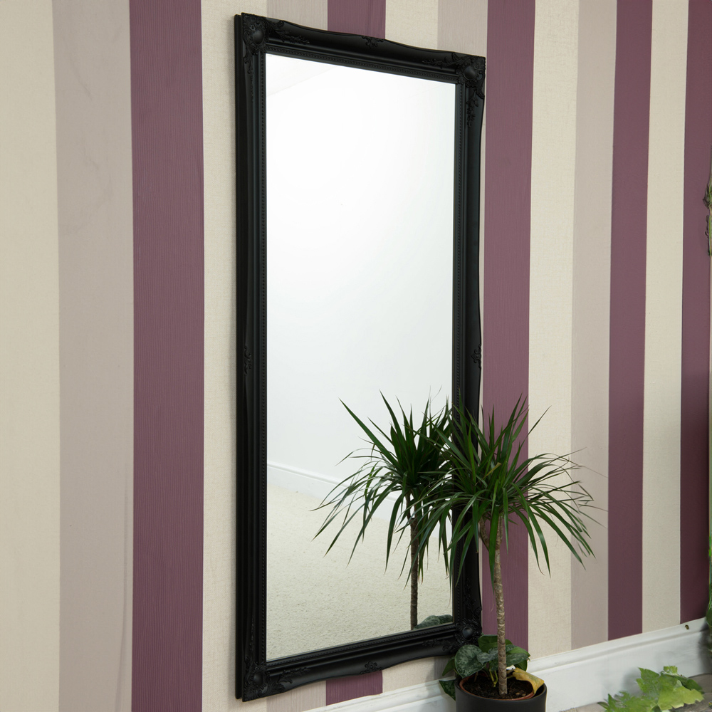 Hamilton Black Shabby Chic Design Large Dress Mirror 167 x 76cm Image 5