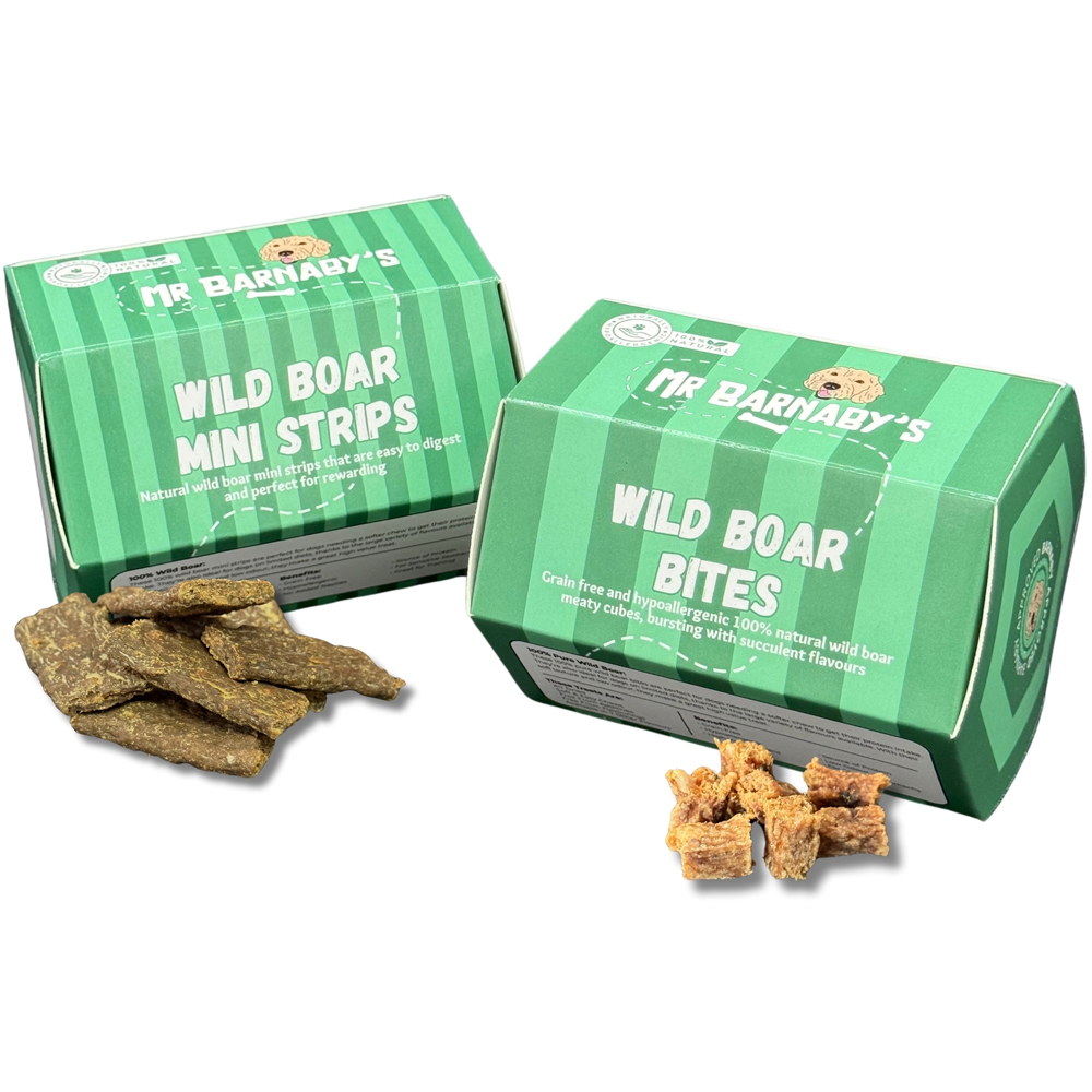 Mr Barnaby's Wild Boar Dog Treats Bundle 2 Pack Image 1