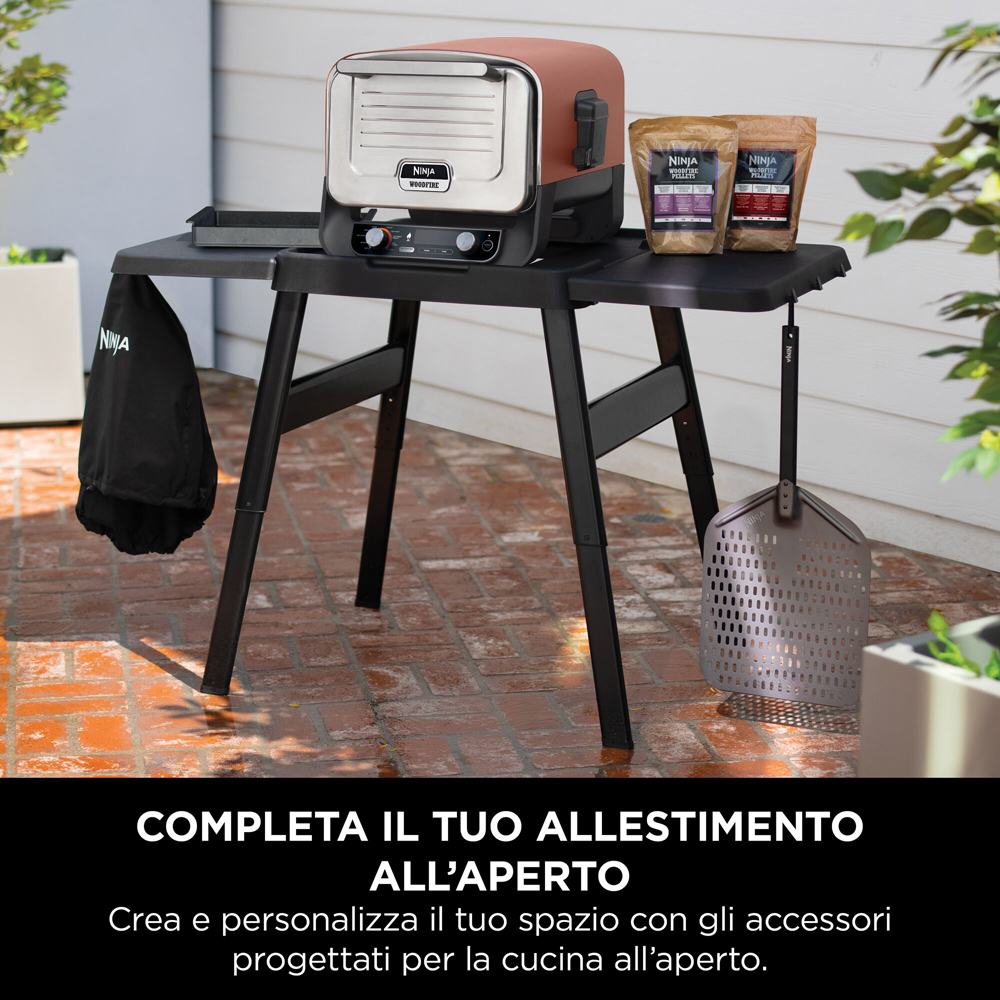 Ninja Woodfire Black Additional Side Table Image 7