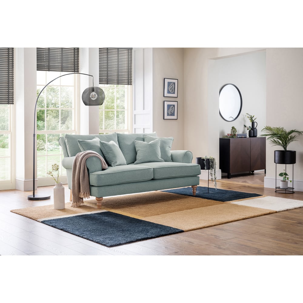 Eastwood Faro 2 Seater Small Aqua Sofa Image 3