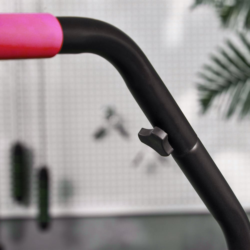 HOMCOM 3ft Pink Fitness Trampoline Image 3
