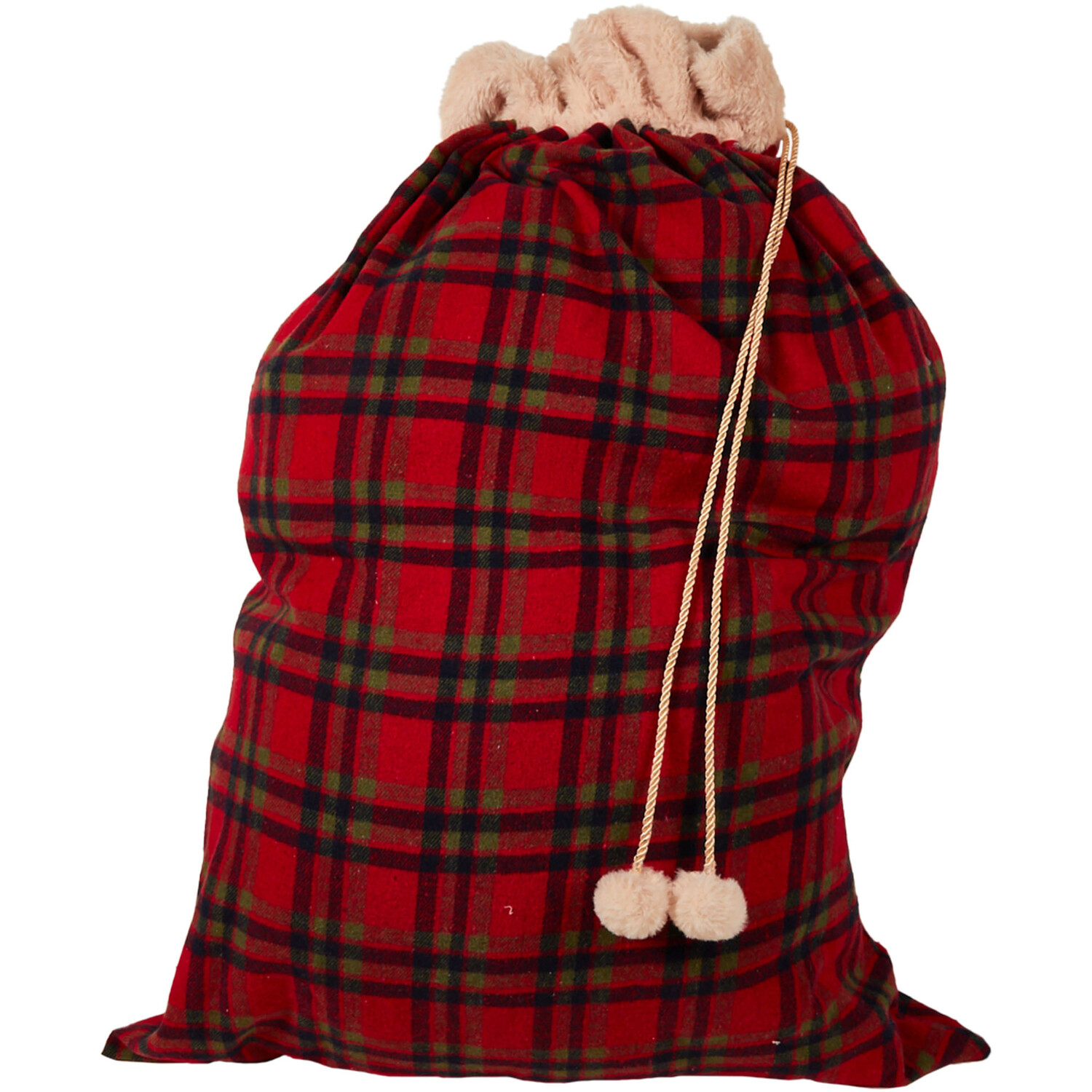 Tartan Present Sack Red - Red Image 1
