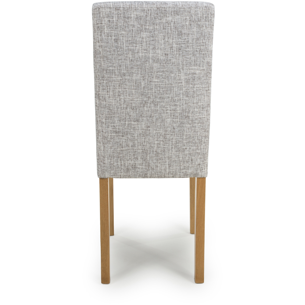 Finley Set of 2 Grey Linen Effect Dining Chair Image 3