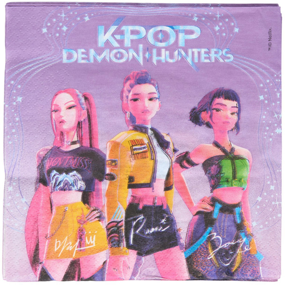 Kpop Demon Hunters Napkins 20 Pack Image 3