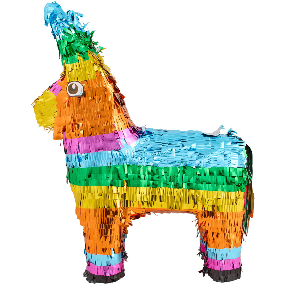 Foiled Rainbow Donkey Pinata Image 2