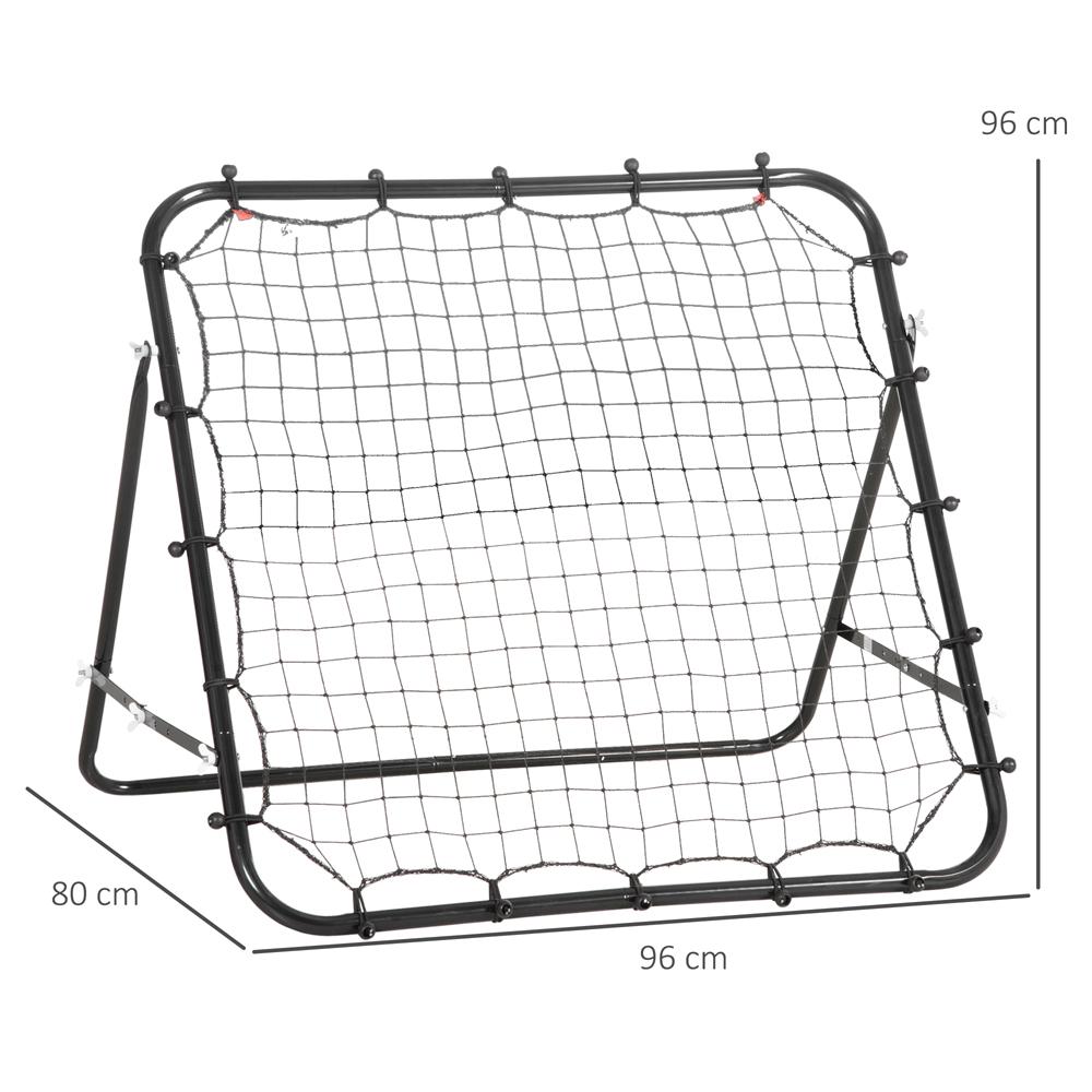 HOMCOM Adjustable Multi Sport Rebounder Net 3.1 x 3.1ft Image 9