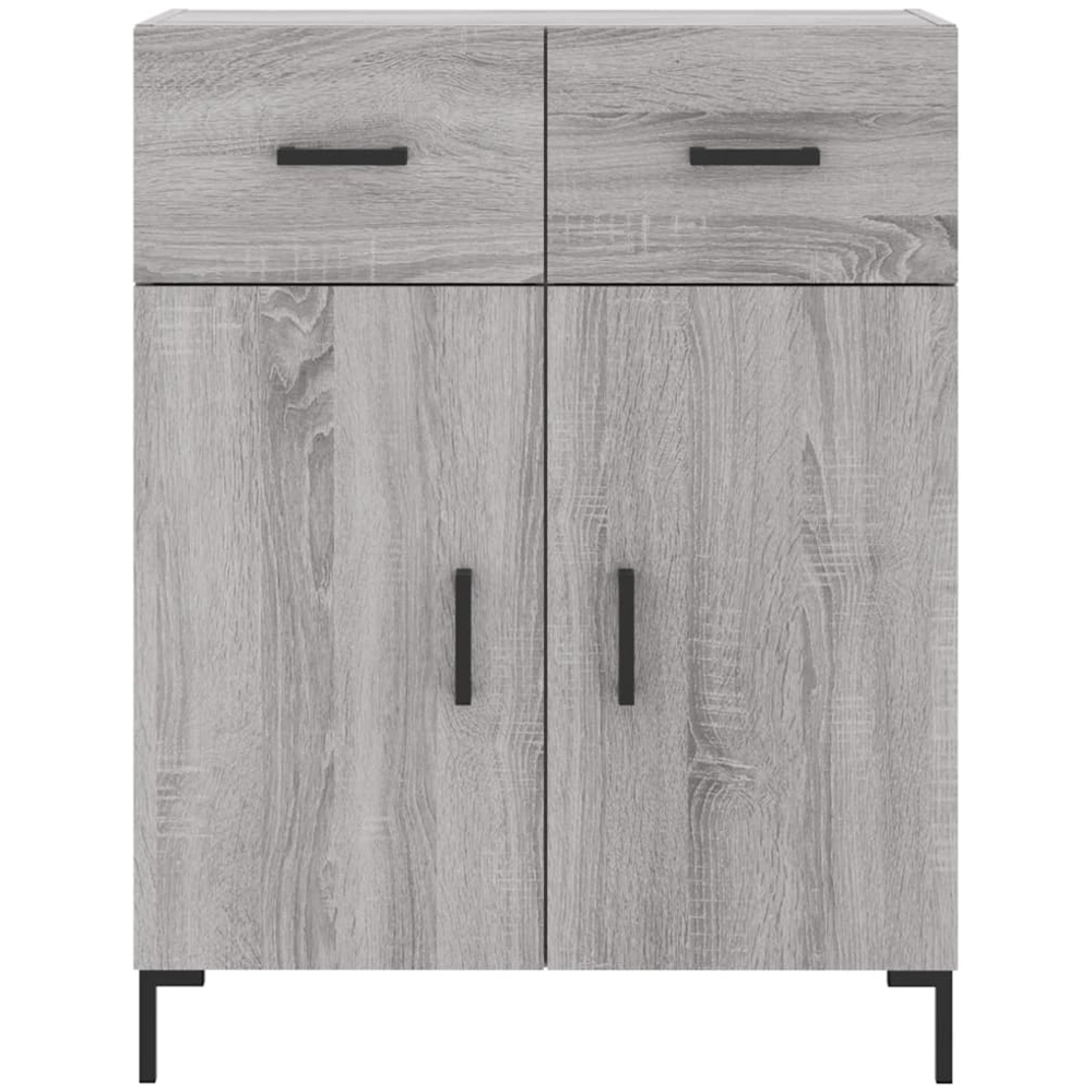 vidaXL 2 Door 2 Drawer 3 Shelf Grey Sonoma Highboard Image 8