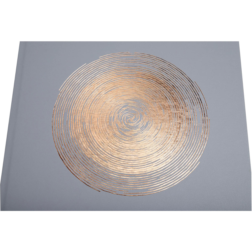 Exacompta Ellipse Grey Rose Gold Embossed Guest Book with Gold Edges 100 Pages Image 8