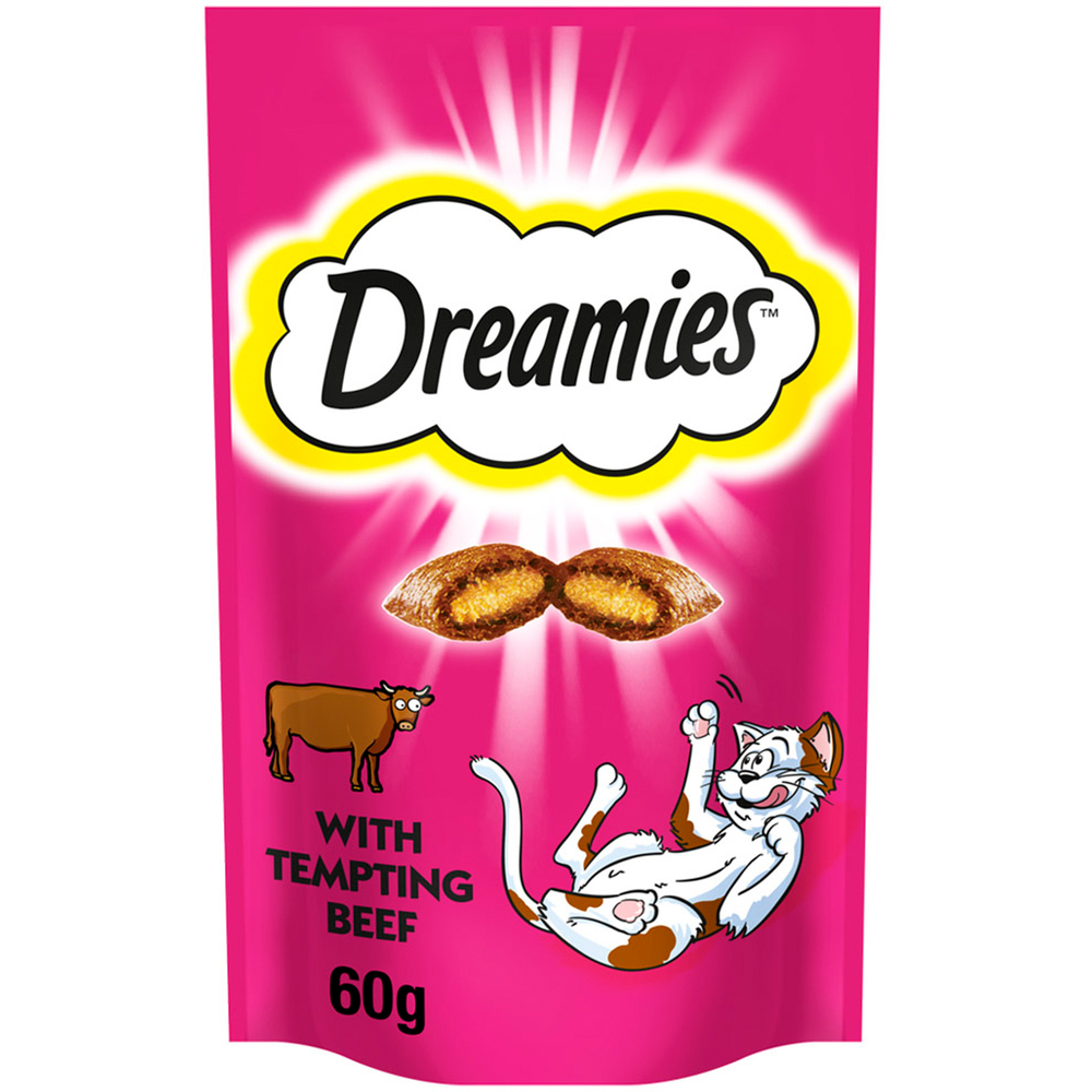 Dreamies Beef Adult Cat Food 60g Image
