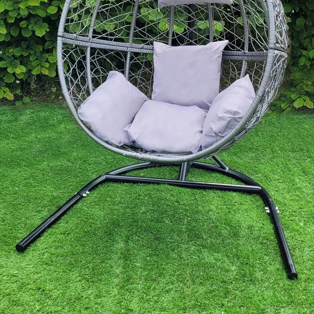 MonsterShop Grey Egg Chair Image 4