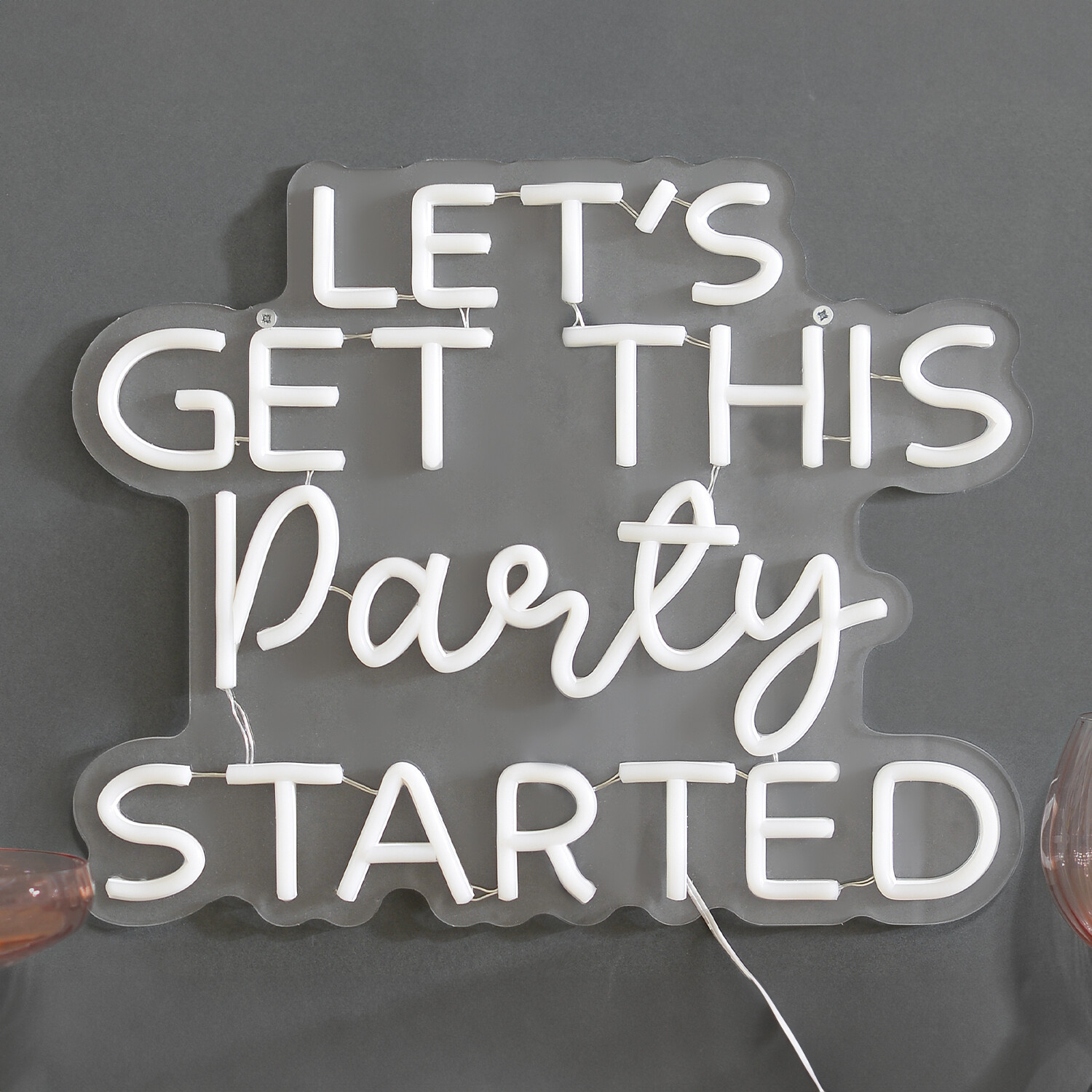 Party Started Neon Sign - Red Image