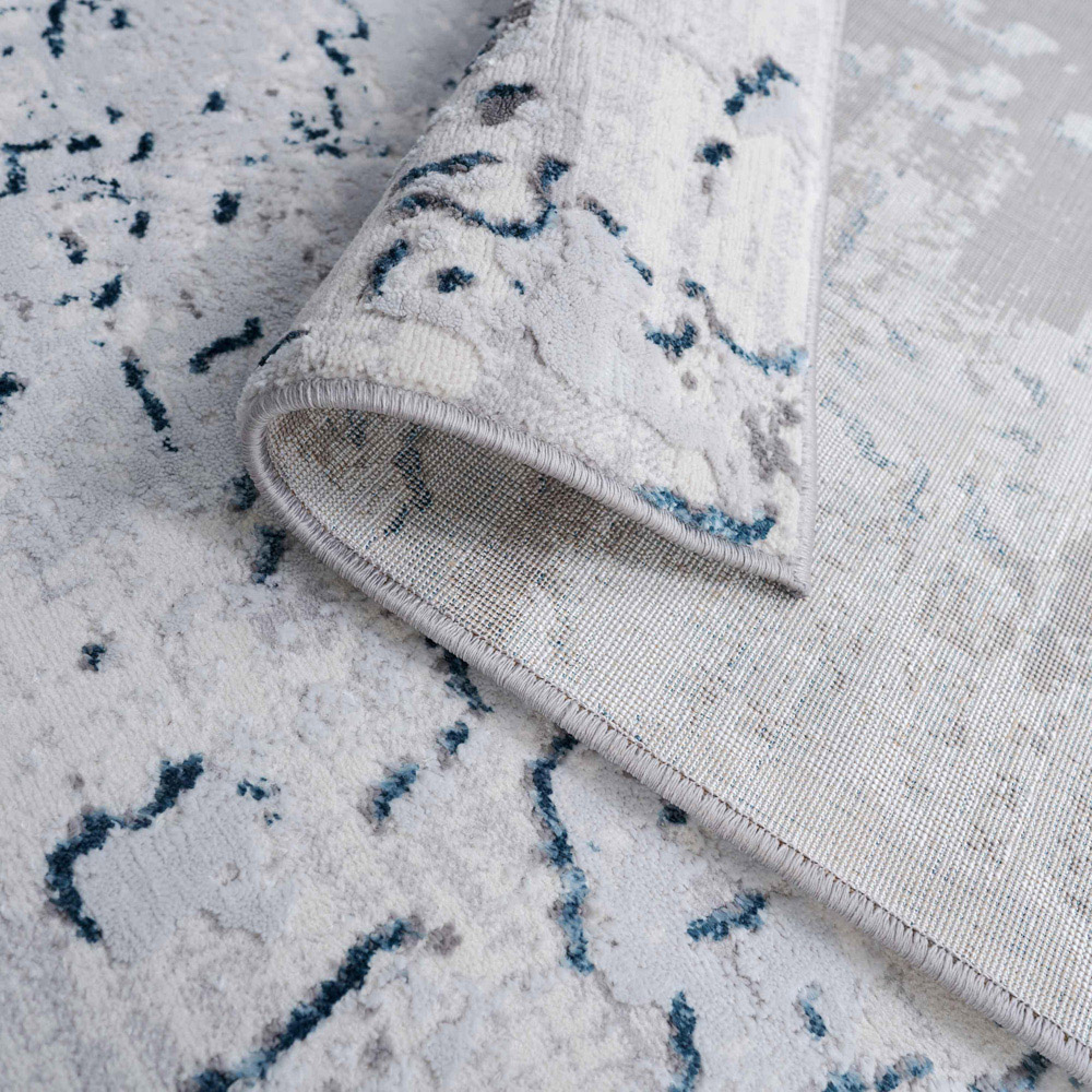 Kukoon Hatton Grace Blue Distressed Rug 80 x 150cm Image 4