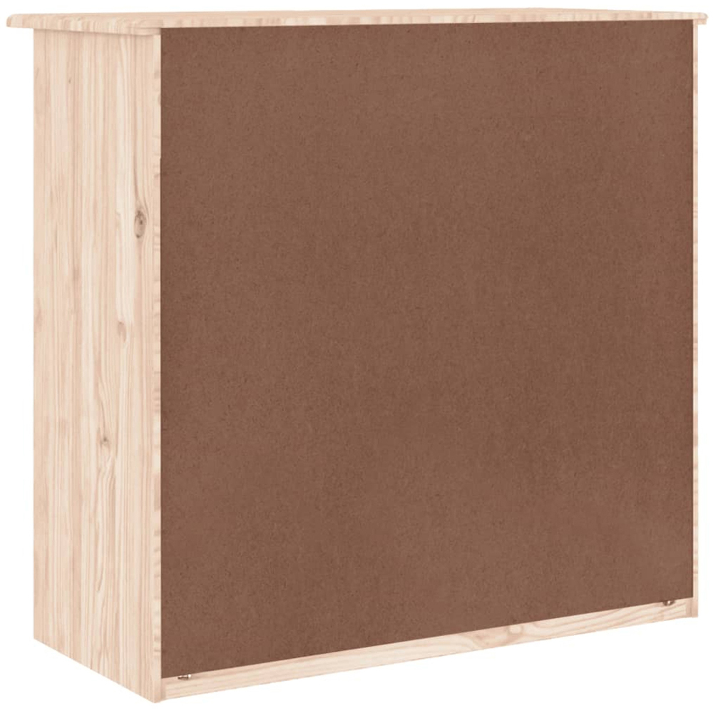 vidaXL Alta 5 Drawer Natural Solid Pine Wood Chest of Drawers Image 6
