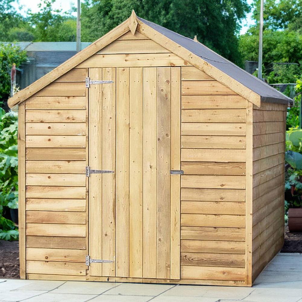 Shire 8 x 6ft Overlap Apex Garden Shed Image 2