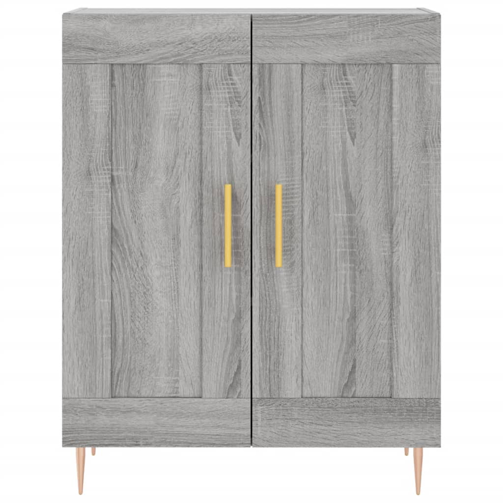 vidaXL 2 Door 3 Shelf Grey Sonoma Highboard Image 8