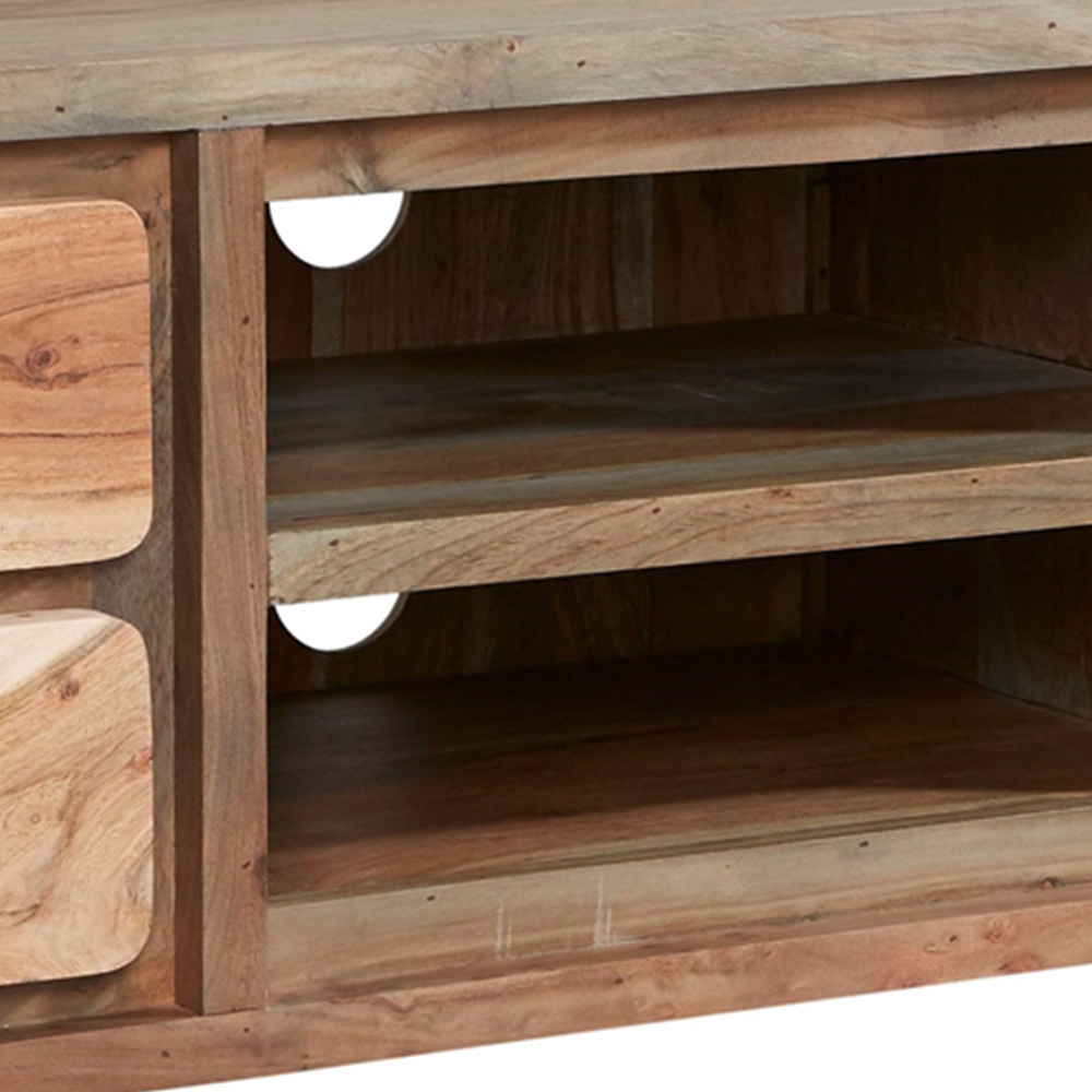 Brooklyn Aleiny 4 Drawer 2 Shelf Wooden Plasma Media Unit Image 3