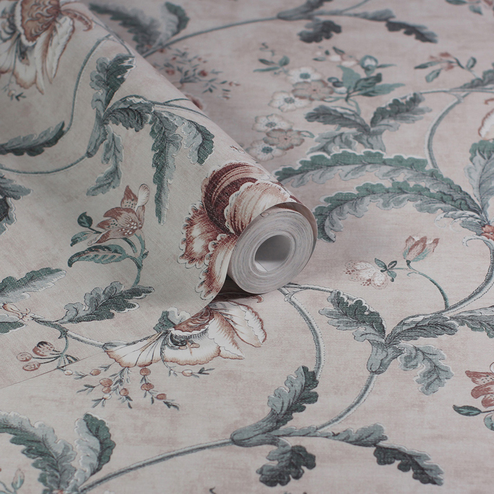 Esselle Home Tapestry Floral Natural and Spice Wallpaper Image 2