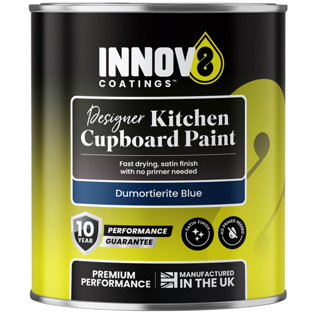 Innov8 Coatings Designer Kitchen Cupboard Paint 750ml Dumortierite Blue Image 2