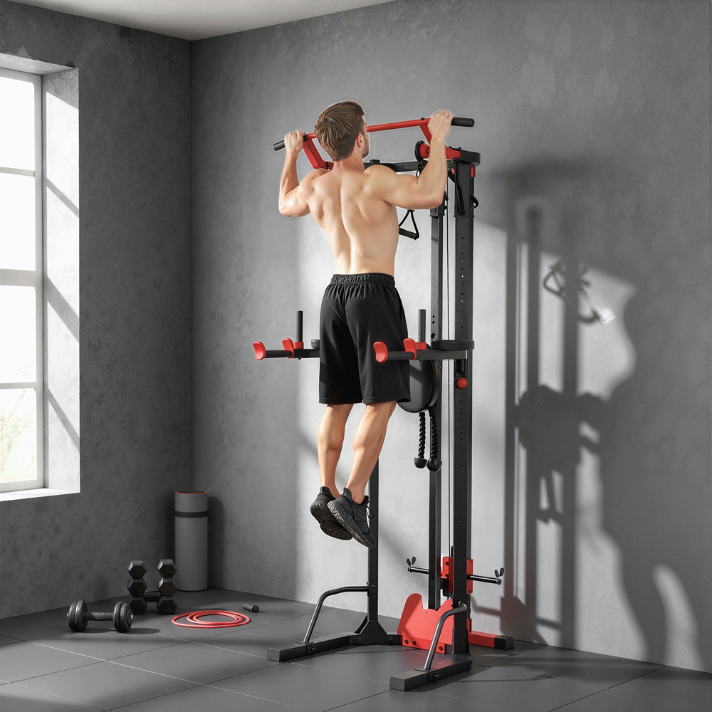 SPORTNOW Multi Function Power Tower Workout Station with Dip Station Image 2