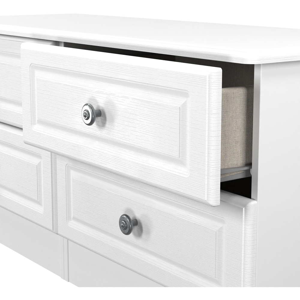 Crowndale Pembroke 4 Drawer Matt White Bed Box Ready Assembled Image 6